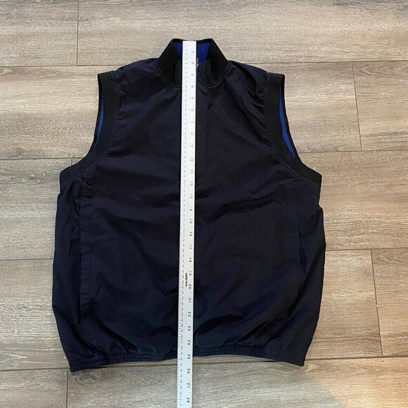 Tommy Bahama Vest Size Small Nylon Vest 1/4 Zip Pullover Mesh Lining Black - Picture 6 of 6
